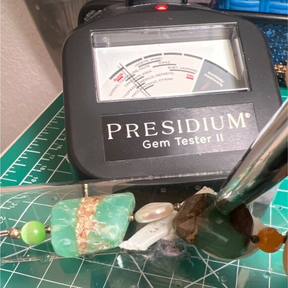 Artisan Chrysoprase Nugget 18" Necklace 925 Hook Pearls Agate Glass Beads Chunky - Picture 8 of 13